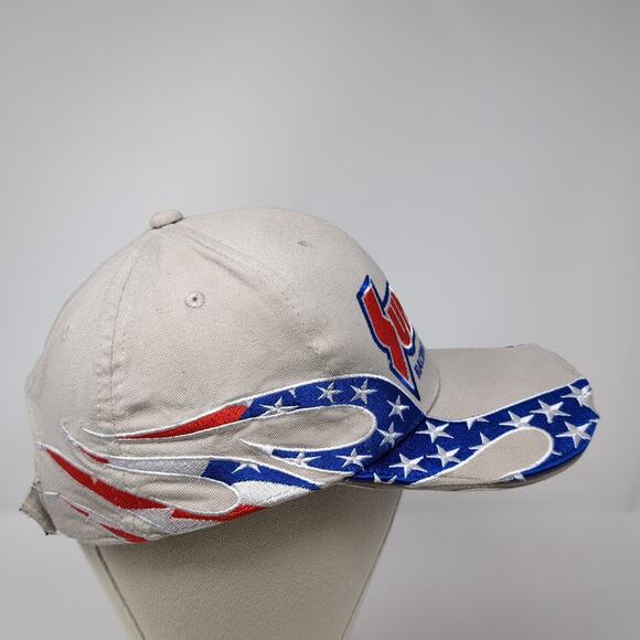 Summit Racing Equipment Strapback Baseball Hat Beige One Size Embroidered - Picture 5 of 9